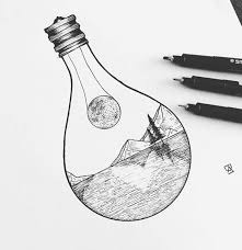 Pin By Aastha Rabadiya On Draw Art Drawings Landscape Drawings Cool Drawings
