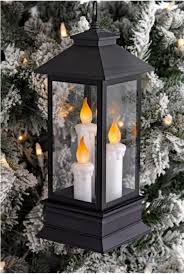 Candle Lantern Ornament Battery Operated 12 5 Inch From Raz