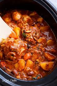 Slow Cooker Chicken Cacciatore With Potatoes Http Cafedelites Com Italian Stew Italian Recipes Slow Cooker Recipes