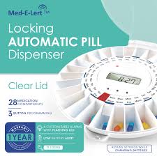 Alarms are a core feature of automatic pill dispensers, but they don't guarantee that a person will take their medicine. Medelert Automatic Pill Dispenser Riteway Medical