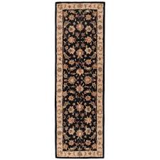Black And Beige Runner Rug Jaipur Living Jet Black 3 Ft X 12 Ft Oriental Runner Rug Rug102978 Area Rugs Rug Runner Oriental Runner Rug