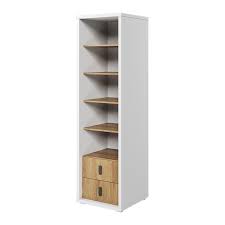 Check spelling or type a new query. Bibliotheque Hauteur 200 Cm Massi Blanc Et Chene Hickory Pour Chambre Enfant