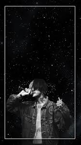 People gravitated to lil peep because of his incredible candor and the attractive emotional nature of his music. Lil Peep Black Black And White Space Star Shopping Stars Hd Mobile Wallpaper Peakpx