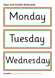 Teach days of the week and months of the year with songs; Days And Months Classroom Calendar Display Resources Sparklebox
