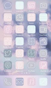 Aesthetic Ios14 App Icons Pastel Iphone App Icons 40 Ios14 Etsy In 2021 App Icon Iphone Apps Iphone Wallpaper App