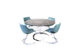 Every dining area has some interesting stories to be told. Space Age Model Scimitar Dining Table Chairs Set By Boris Tabacoff For Mobilier Modular Moderne 1970s For Sale At Pamono