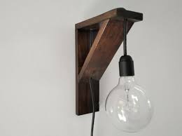 Rustic Wall Sconce Lamp Pendant Wall Light Rustic Wall Sconce Bedside Lamp Wood Wall Sconce Handmade Hanging Wall Light Farmhouse In 2020 Rustic Wall Sconces Pendant Wall Lights Sconce Lamp