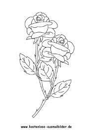 Rosen Ausmalbild Blumen Ausmalen Ausmalen Blumen Silhouette