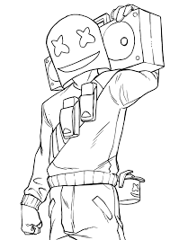 Marshmello Fortnite Coloring Pages Print For Free Wonder Day 35+ marshmallow coloring pages for printing and coloring.