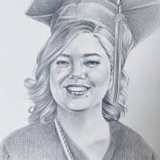 Custom character sketch drawing