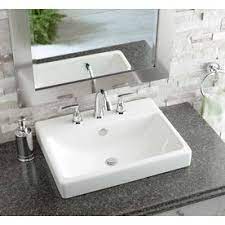 Shop Jacuzzi Anna White Ceramic Drop In Rectangular Bathroom Sink With Overflow At Lowes Com Rectangular Sink Bathroom Bathroom Sink Drop In Bathroom Sinks