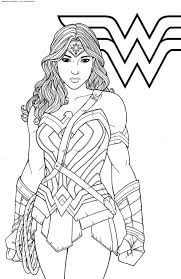 Choose the coloring pages that suit you and then download or print them in a4 format for free. Wonder Woman Coloring Pages Print Superhero For Free