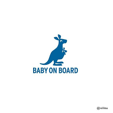 Autoaufkleber Baby On Board Kanguru Mit Baby Aufkleber Auto Sticker Familie Kinder Baby An Bord Illustrationen Von Auto Aufkleber Aufkleber Autoaufkleber Baby