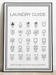 Large vector graphics set with many different laundry symbols. Ocmm Complete Laundry Symbols A3 Wall Poster Sign Utility Room Washing Fabric Care Guide Instructions Buy Online In Japan At Desertcart Jp Productid 161627150