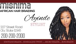 Tag archives for  african hair braiding posters . Hair Braiding Weave Business Card Template Postermywall