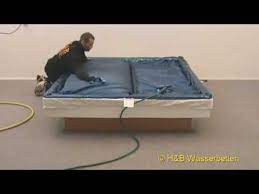 Traumreiter eine wasserbett matratze, sehr gut Aufbau Wasserbett Matratzen Befullung Youtube