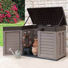 Mülltonnenbox müllbox mülltonnenverkleidung garten pe rattan für 1/2/3/4 tonnen diese mülltonnenbox ist die ideale lösung, um ihre mülltonne außer sicht im garten aufzubewahren. Garten Gerate Aufbewahrungsbox Mulltonnenbox 2 X 240 480 Liter Stabilo Mehr Als Nur Baumarkt