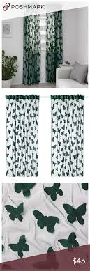 Ikea Nasselfjaril Lace Butterfly Curtains 57 X 98 Curtains Ikea Fabric Decor