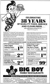 Vintage Toronto Ads Big Boy Vintage Ads Big Boys Vintage Menu