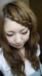 桃 前髪編みこみのやり方 前髪アレンジ ロング ヘアスタイリング 前髪アップヘア