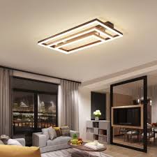 Maybe you would like to learn more about one of these? Rectangular Bedroom Semi Flush Mount Metal 3 4 5 Light Modern Ceiling Light In Coffee Beautifulhalo Com