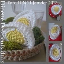 Tuto Dinette Oeufs Durs En Salade Play Food Diy Que Cache Ma Boite A Belette Dinette Nourriture En Crochet Crochet Pour Enfants