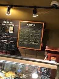 Triviawell (trivia·well) is a curated collection of trivia questions and answers — from science to sports, music to movies, everyday we release new trivia questions across a broad range of topics. Xpressga On Twitter Here S The Trivia Question Of The Day At The Peachtree Center Caribou Coffee Do Any Of Our Followers Know The Answer Https T Co 8byqspdwsv