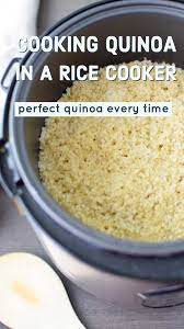 How To Cook Quinoa In A Rice Cooker Wendy Polisi Recipe How To Cook Quinoa Quinoa Recipes Easy Quinoa Recipes Healthy