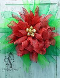 Poinsettia Wreath Tutorial Christmas Wreaths Homemade Christmas Decorations Poinsettia Wreath Tutorial