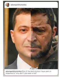 S) This reminds me of photographs of Abraham Lincoln taken at the beginning  and end of his time in office.