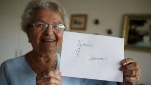 Bad Sodenerin hat noch die Sütterlinschrift gelernt