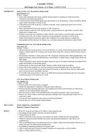 Cnc Machine Operator Resume Samples Velvet Jobs