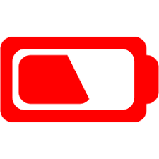 Red battery icon - Free red battery icons