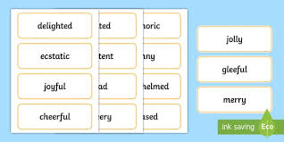Der begriff heimat verweist zumeist auf eine beziehung zwischen mensch und raum (territorium). Happy Synonym Word Cards Twinkl Primary Resources