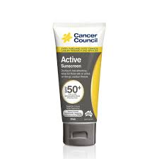 These are important as they preserve the product so it lasts on the shelf or in your cupboard. Active Sunscreen Spf50 Cancer Council Shop
