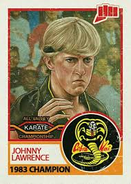 Johnny Lawrence Trading Card Karate Kid Cobra Kai Sports Movie Movie Card The Karate Kid 1984
