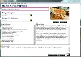 5 Free Cookbook Software Free Cookbook Cookbook Cheese Sandwich Recipes