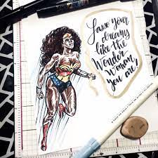 The Everyday Wonder Woman Wonder Wonder Woman Hand Lettering