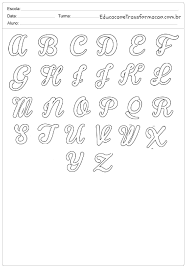Letras cursivas mayúscula para imprimir el ser humano es lenguaje y todo lo que hacemos, lo que vemos, lo que deducimos y pensamos se sumerge en ese enorme mar sin fondo. Pdf Molde De Letras Cursivas Grandes Individuais Para Imprimir Novocom Top
