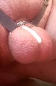 Chastity fag cums in tiny cage - ThisVid.com