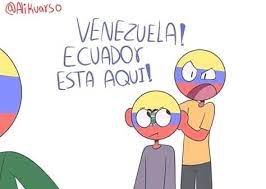 I want to draw ecuador with a oversized sweater #countryhumans_ecuador #countryhumans_venezuela #countryhumans_colombia. Pin En Cosas Random Y Beias