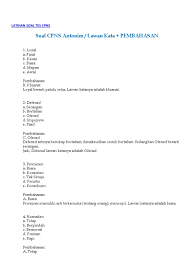 Bagi yang sedang mencoba, cara menjawab: Soal Tes Cpns 2010 Pdf Blog Jawabanku Id