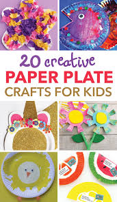 Using tissue paper to make the seaweed and white beans for the sandy bottom will also create more of a sensory experience. 20 Creative Paper Plate Crafts For Kids