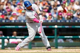 Texas Rangers Catcher Bobby Wilson 6 Hits A Grand Slam Home Run In The Eighth Inning Against The Detroit Tigers May 8 A Usa Today Sports Texas Rangers Ranger
