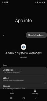 It entails updating each android … Solved Android System Webview Update Problem Samsung Community