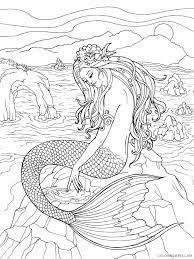 We have collected 40+ free printable coloring page for adults mermaids images of various designs for you to color. Mermaid Coloring Pages Mermaid For Adults Printable 2021 4099 Coloring4free Coloring4free Com