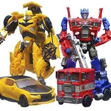 Playskool heroes transformers rescue bots academy mini bot racers converting robot toy for kids ages 3 and up. Jual Transformers Bumblebee Optimus Prime Transformers Robot Mainan Anak Putih Kota Batam Lovely Baby Shop Tokopedia