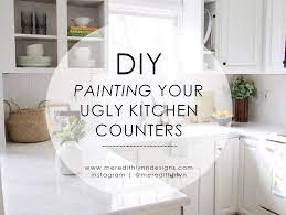 How to paint kitchen countertops. Diy Painting My Kitchen Countertops Meredith Lynn Designs