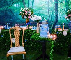 We love how they kept things simple on the table to let the foliage do the talking. Enchanted Forest Cinderella Party Birthday Party Ideas