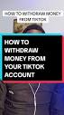 How to Withdraw Money from TikTok in 2024 | TikTok